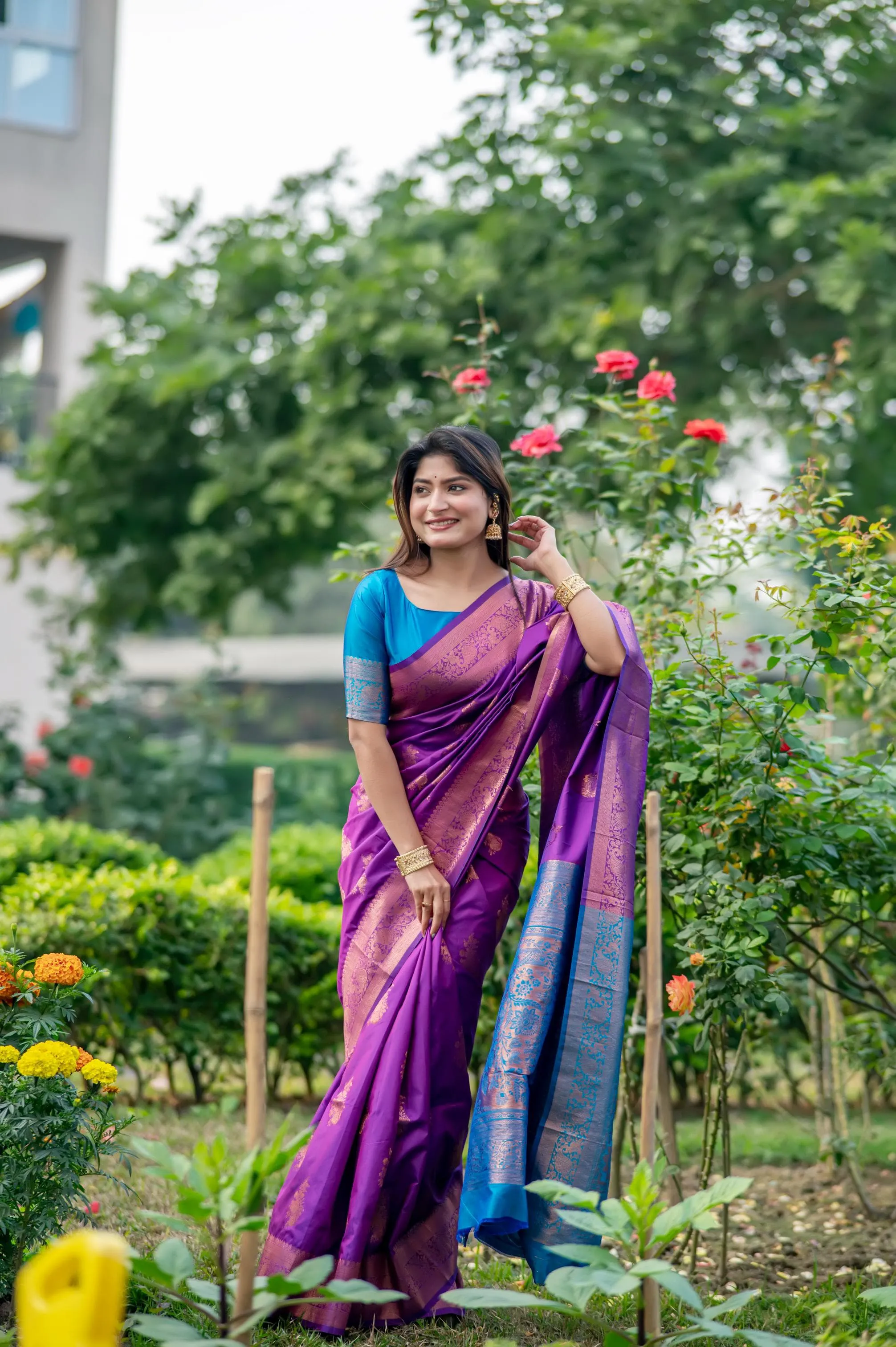 Premium Banarasi Saree - Image 6 in Surat